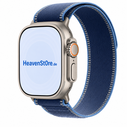 Apple Watch Ultra 3 GPS + Cellular 49mm Titan Natur Trail Loop Blau M/L Differenzbesteuert NEU & VERSIEGELT Titan Natur